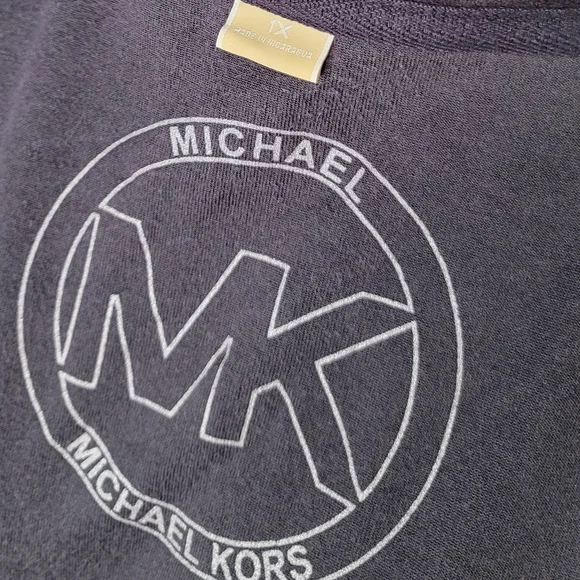 MK Michael KORS Purple Velour Full Zip Jacket Coat Sweatshirt Large Y2K - Picture 6 of 8